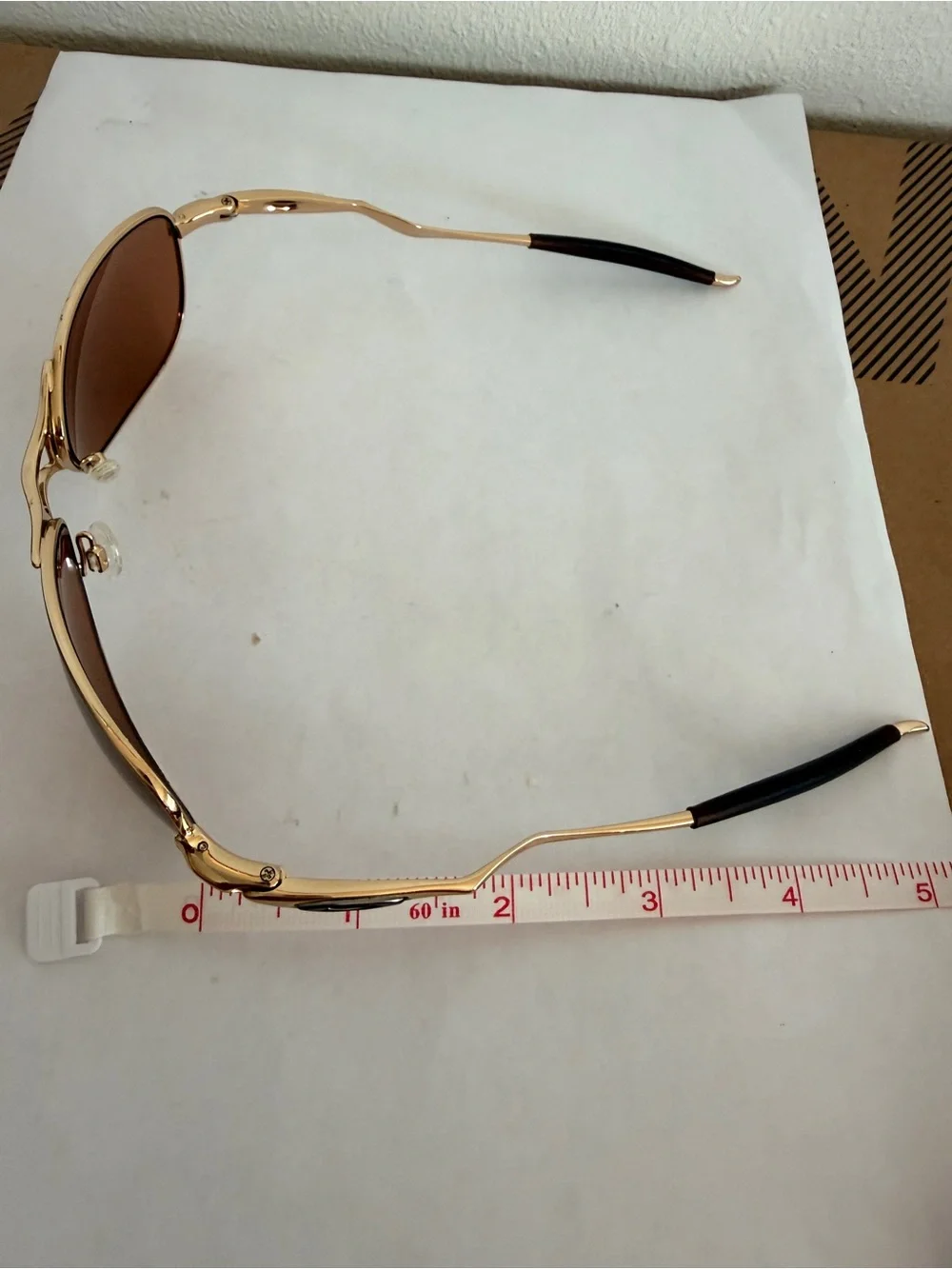 Oakley Crosshair Small Sunglasses Gold Irridium 05975 Unisex